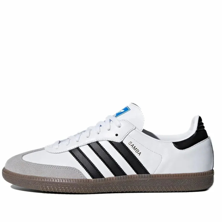 Adidas originals  soft upper with a relaxed feel low top sneakers unisex black, white and gray