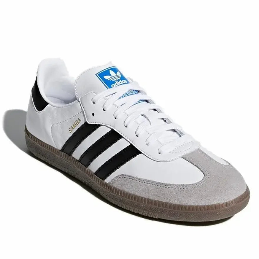 Adidas originals  soft upper with a relaxed feel low top sneakers unisex black, white and gray