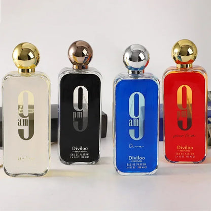 100ml/ 3.4oz Original 9PM/9AM Men's Perfume Arabian Perfume Light FragranceLong-lasting Fragrance Pheromone Charming Charm Gift