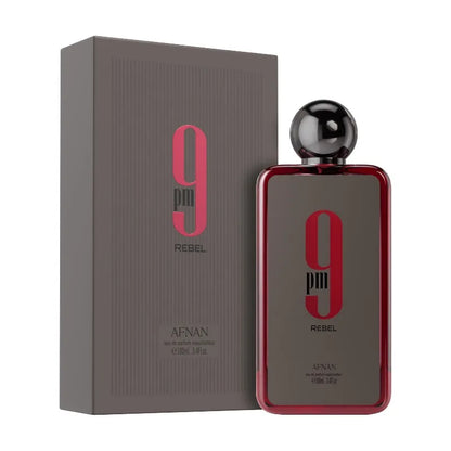 Afnan 9 PM Rebel Unisex Eau De Parfum for Men Eau De Parfum Attract Women Long Lasting Fragrance Male Charm Pheromones Perfume